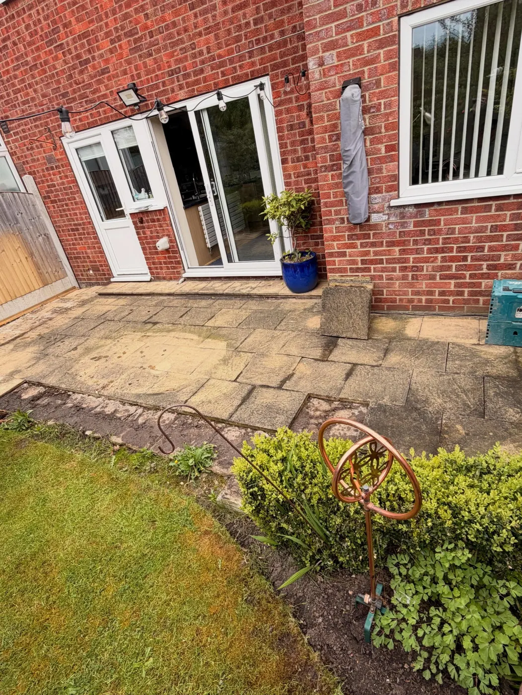 Original patio before work