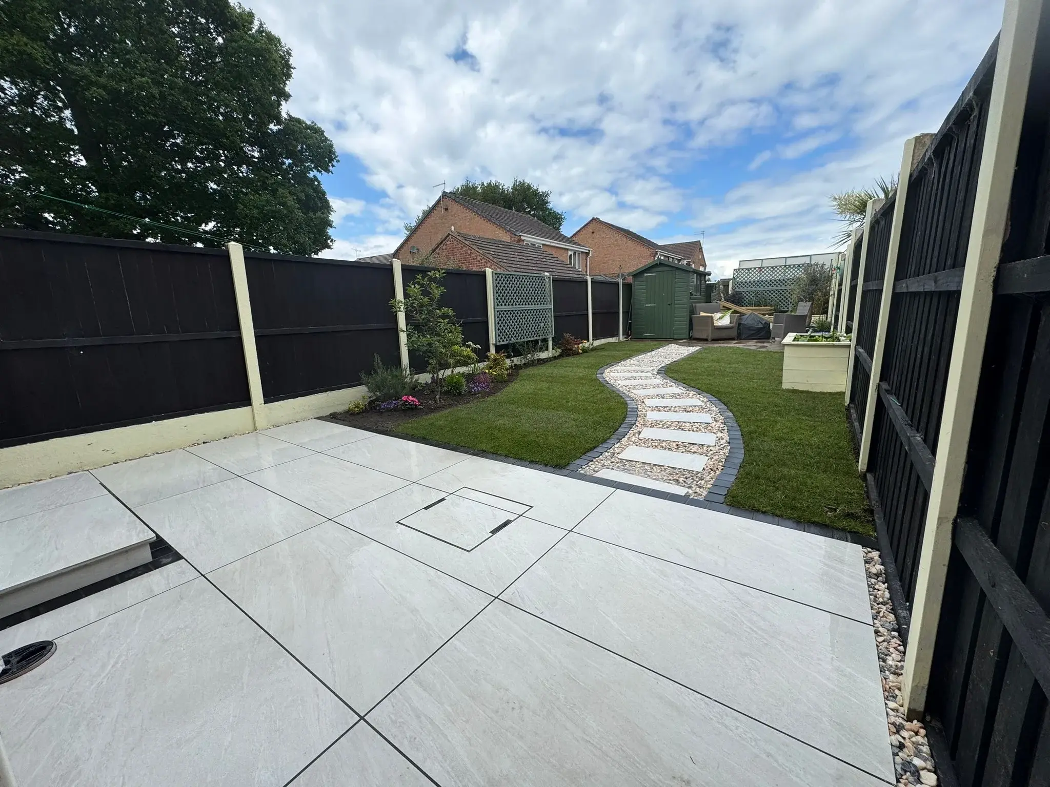 Curved garden transformation